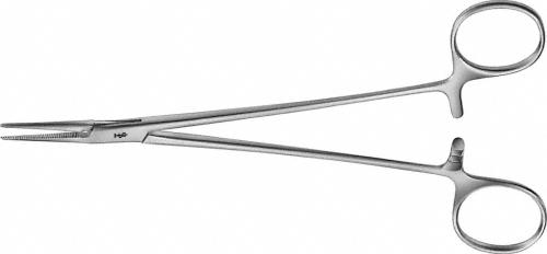 HALSTED Hemostatic Forceps, straight, 185 mm (7 1/4"), delicate, blunt, non-sterile, reusable