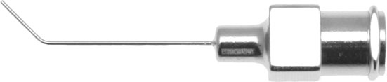 AIR INJECTION CANNULA WITH BLUNT TIP 27 GAUGES, ANGELD 7MM FROM THE TIP 