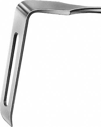 CORYLLOS Retractor, 255 mm (10"), open, fenestrated, depth: 80 mm, width: 20 mm, non-sterile, reusable