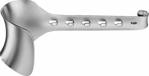 KIRSCHNER Abdominal Retractor, blade only, depth: 90 mm, width: 69 mm, non-sterile, reusable