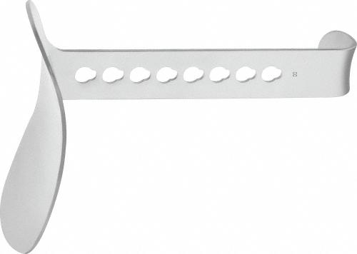 SEMM Abdominal Retractor, blade only, depth: 82 mm, width: 97 mm, non-sterile, reusable