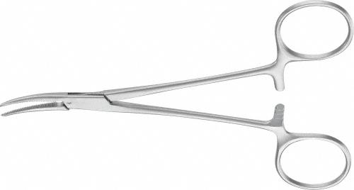 CRILE (BABY) Hemostatic Forceps, curved, 140 mm (5 1/2"), delicate, blunt, non-sterile, reusable