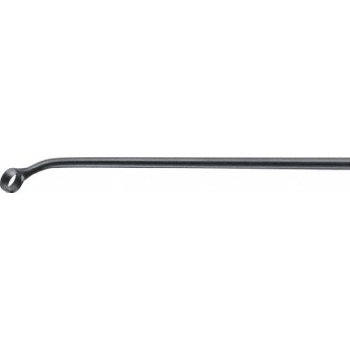 NOIR Micro Curette, 45 °, angled, 200 mm (7 7/8"), diam. 4 mm, with long neck, black, non-sterile, reusable