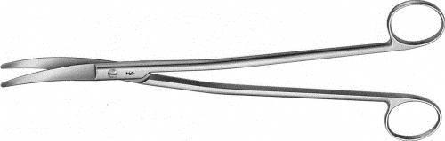 KLINKENBERG-LOTH Vascular Scissors, curved, 230 mm (9"), s-shaped, blunt/blunt, non-sterile, reusable