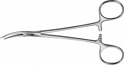 Tendon Interlacing Forceps, curved, 150 mm (6"), sharp/blunt, non-sterile, reusable