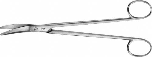 BOETTCHER Tonsil Scissors, curved, 180 mm (7"), blunt/blunt, non-sterile, reusable