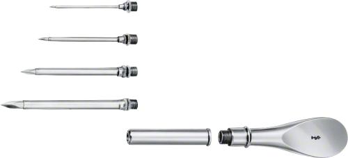 Trocar, 6 mm, 4,5 mm, 3,3 mm, 1,9 mm diam., set of 4 tips, one handle