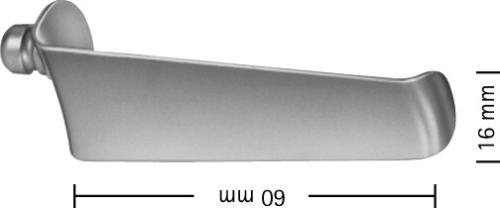 CLOWARD Retractor Blade, blunt, depth: 60 mm, width: 16 mm, non-sterile, reusable