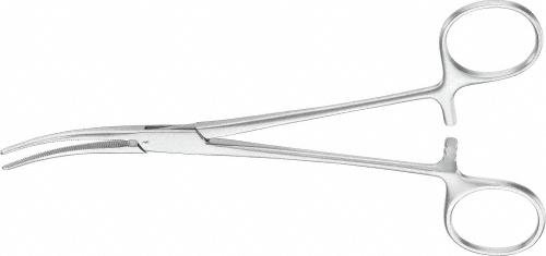CRILE Hemostatic Forceps, curved, 160 mm (6 1/4"), delicate, blunt, non-sterile, reusable