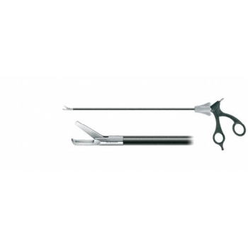 ADTEC MONOPOLAR Peritoneal Scissors, complete instrument, monopolar, straight, working length: 310 mm (12 1/4"), diam. 5 mm, serrated (fine), 1 blade with hook, rotatable, insulated, single action, consisting of PM973R, PO625R, PO958R, detachable, non-...