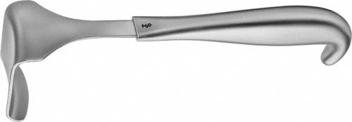 BALFOUR Abdominal Retractor, center blade, depth: 47 mm, width: 80 mm, non-sterile, reusable