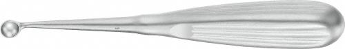 BRUNS Bone Curette, 165 mm (6 1/2"), Fig. 4, width: 12 mm, non-sterile, reusable