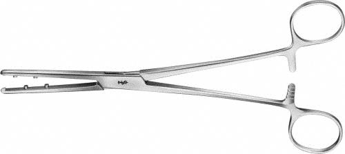 EMMET Dressing Forceps, straight, 210 mm (8 1/4"), box lock, with ratchet, non-sterile, reusable