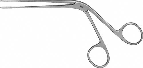 TILLEY Nasal Dressing Forceps, straight, 130 mm (5 1/8"), working length: 76 mm , knee bent, non-sterile, reusable