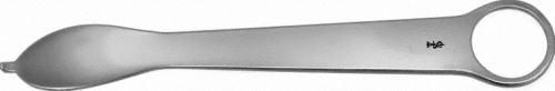 Bone Lever, curved, 125 mm (5"), width: 15 mm, 2 mm