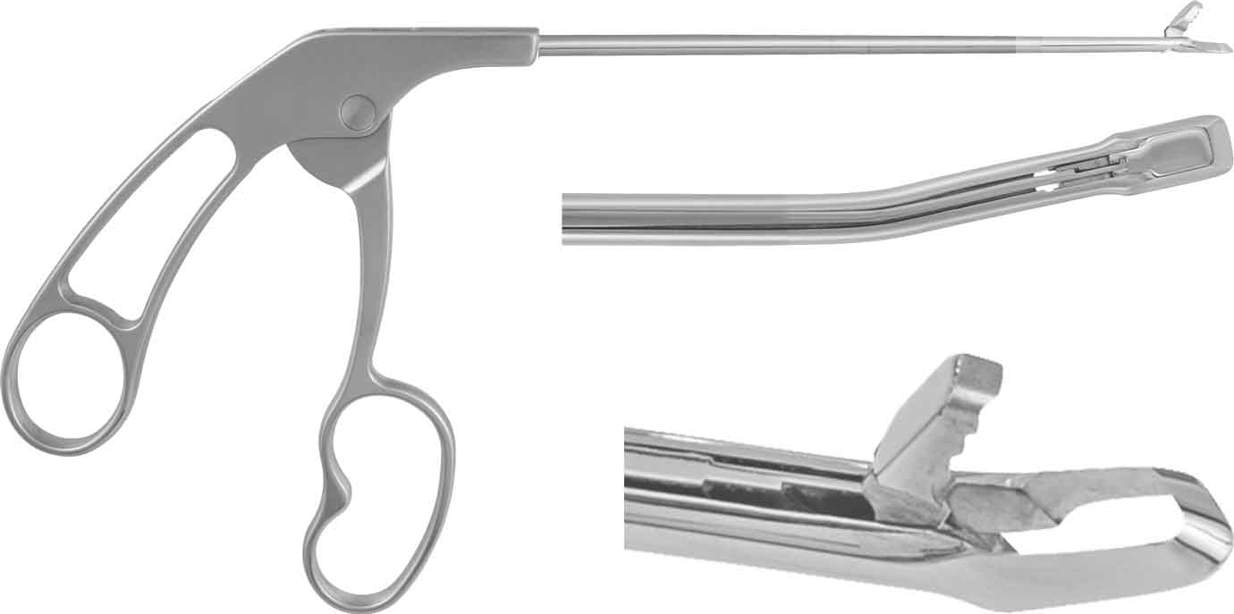 DUCKBILL PUNCH, UPBITER, DIAGONAL CUT, CURVED LEFT, ERGO HANDLE 