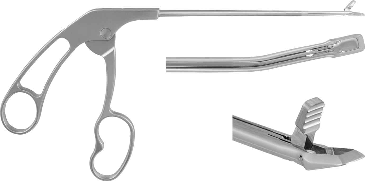 DUCKBILL PUNCH, UPBITER, CURVED LEFT, ERGO HANDLE 