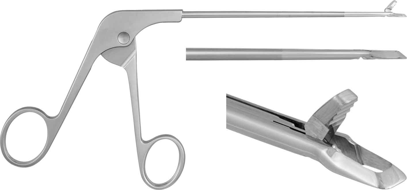DUCKBILL PUNCH, STRAIGHT, SMALL BITE WIDTH 2,5 MM 
