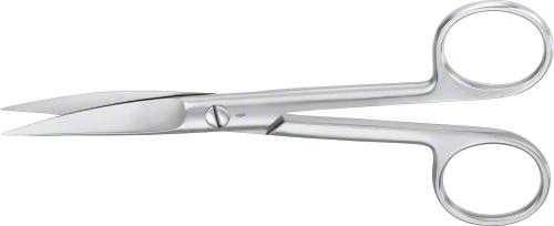 Surgical Scissors, curved, 145 mm (5 3/4"), standard, sharp/sharp, non-sterile, reusable