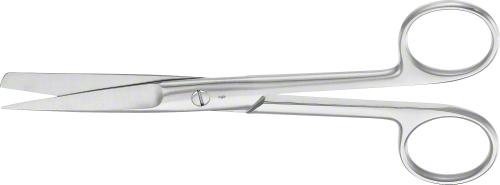 Surgical Scissors, straight, 175 mm (6 7/8"), standard, sharp/blunt, non-sterile, reusable