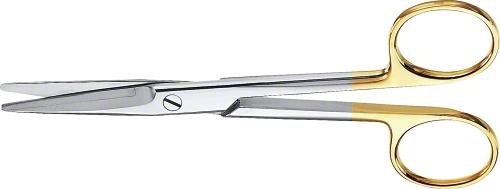 MAYO DUROTIP TC Dissecting Scissors, straight, 140 mm (5 1/2"), chamfered blades, blunt/blunt, non-sterile, reusable
