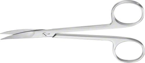 Delicate Scissors, curved, 130 mm (5 1/8"), sharp/sharp, non-sterile, reusable