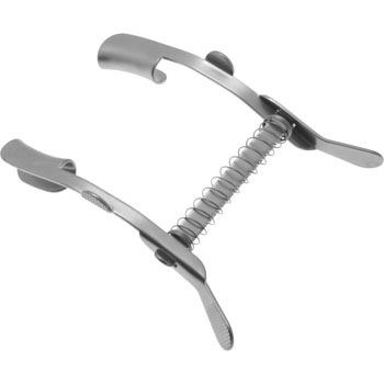 MELLINGER-BEARD EYE SPECULA FOR CHILDREN SOLID BLADES 13MM, OPENING 25MM TOTAL LENGTH 50MM