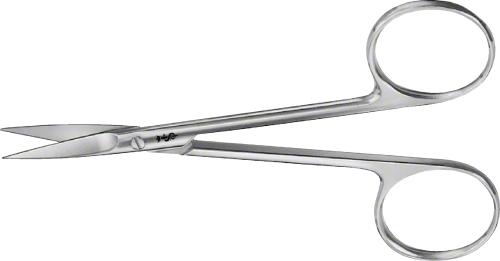 Delicate Scissors, straight, 110 mm (4 1/4"), sharp/sharp, non-sterile, reusable