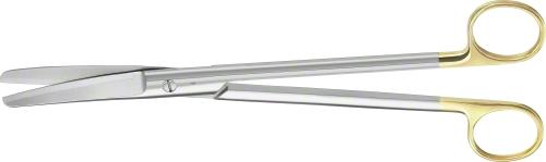 SIMS DUROTIP TC Uterine Scissors, curved, 230 mm (9"), wave cut, blunt/blunt, non-sterile, reusable