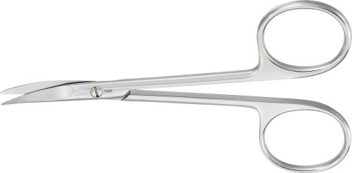 Delicate Scissors, curved, 110 mm (4 1/4"), sharp/sharp, non-sterile, reusable