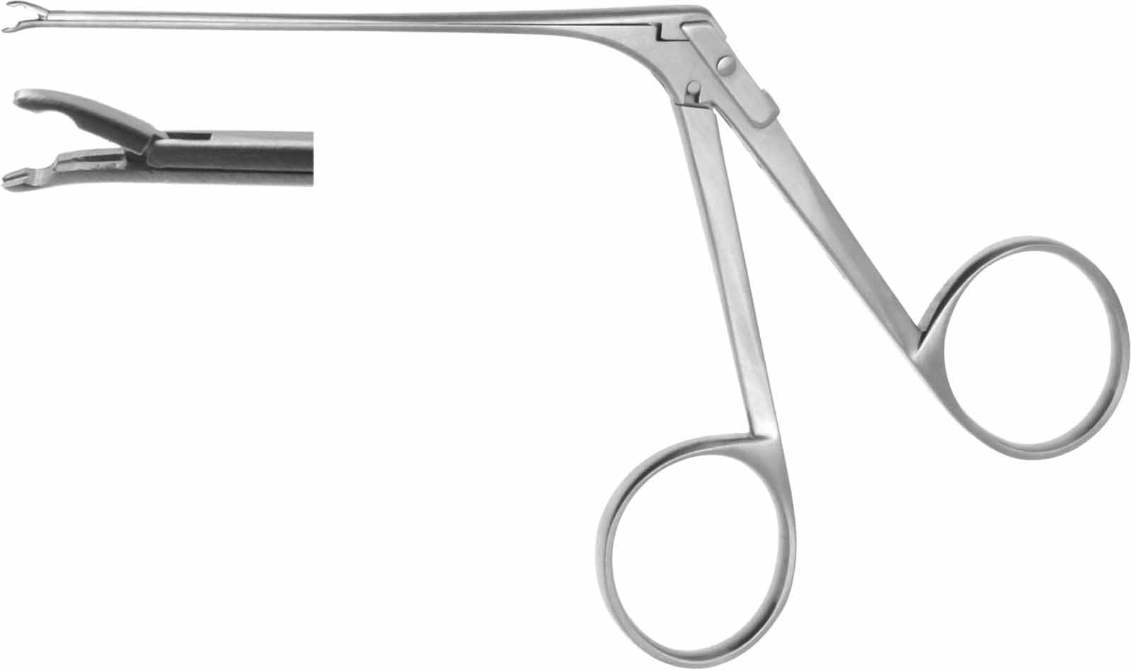FISCH-McGEE WIRE CRIMPER FORCEPS 80MM, DOWNWARDS, JAWS 0,8X3,5MM 