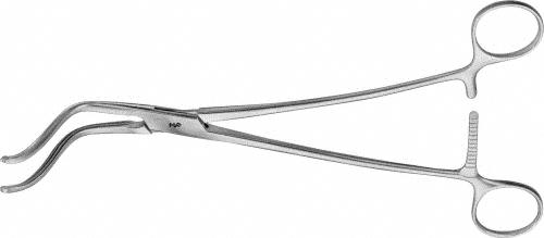 DE BAKEY ATRAUMATA Vascular Clamp, angled, 70 °, 265 mm (10 1/2"), s-shaped, toothing DE BAKEY, jaw length: 95 mm , non-sterile, reusable