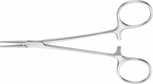HALSTED (MOSQUITO) Hemostatic Forceps, straight, 125 mm (5"), delicate, toothed (1x2), non-sterile, reusable