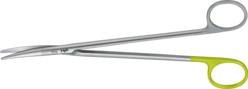DUROTIP TC Suture Scissors, curved, 180 mm (7"), wave cut, blunt/blunt, non-sterile, reusable