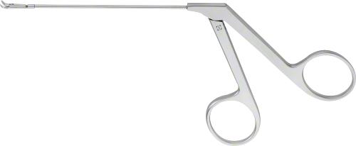 BELLUCCI Micro scissors, curved to right, working length: 80 mm (3 1/8"), vertical cutting, sharp/sharp, with tubular shaft, ring handle, single action, non-sterile, reusable