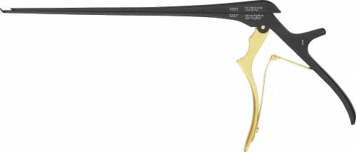 KERRISON NOIR Bone Punch conventional, 130 °, upwards cutting, 230 mm (9"), width: 1 mm, opening width: 8 mm, detachable, without ejector, thin, non-sterile, reusable