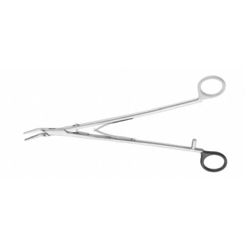 Clip Applier Forceps, single-fire, DS, 25 °, angled, 280 mm (11"), Size XL, grey, non-sterile, reusable, to be used with: PL475SU