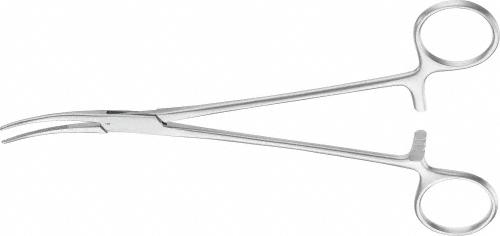 BIRKETT Hemostatic Forceps, curved, 185 mm (7 1/4"), delicate, blunt, non-sterile, reusable