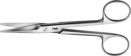 MAYO Dissecting Scissors, straight, 155 mm (6 1/8"), chamfered blades, blunt/blunt, non-sterile, reusable