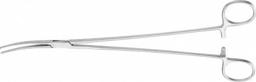 BENGOLEA Hemostatic Forceps, curved, 245 mm (9 3/4"), delicate, toothed (1x2), non-sterile, reusable