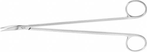 Dissecting Scissors, curved, 195 mm (7 3/4"), very delicate, sharp/sharp, non-sterile, reusable