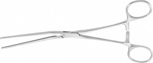 LELAND-JONES ATRAUMATA Peripheal Clamp, angled, 15 °, 190 mm (7 1/2"), toothing DE BAKEY, jaw length: 77 mm , non-sterile, reusable