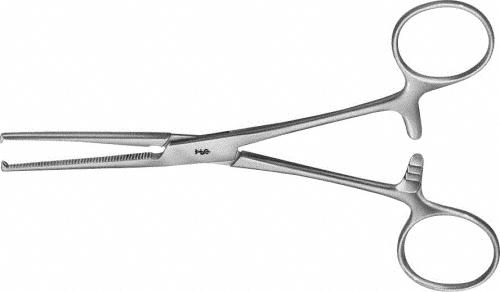 KOCHER Hemostatic Forceps, straight, 150 mm (6"), toothed (1x2), non-sterile, reusable