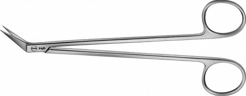 DE BAKEY Vascular Scissors, angled, 45 °, 155 mm (6 1/8"), sharp/sharp, non-sterile, reusable