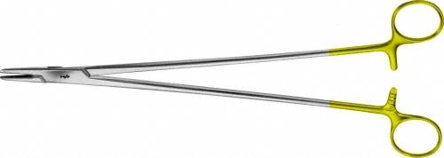 MASSON DUROGRIP TC Needleholder, straight, 265 mm (10 1/2"), with 0.5 mm pitch of serration, suture up to 3/0, non-sterile, reusable