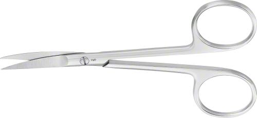 Delicate Scissors, curved, 120 mm (4 3/4"), delicate pattern, sharp/sharp, non-sterile, reusable