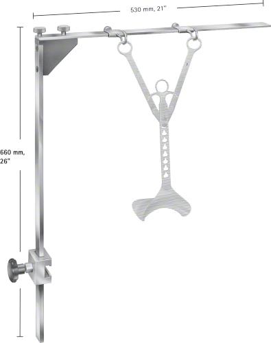 ROCHARD Mounting Frame, single, width: 530 mm, non-sterile, reusable