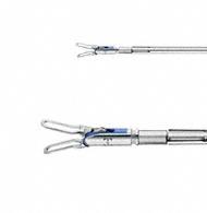 ADTEC BIPOLAR Grasping Forceps, jaw inserts, straight, 220 mm, diam. 5 mm, fenestrated, double action, reusable