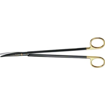 METZENBAUM NOIR WAVECUT TC Dissecting Scissors, curved, 230 mm (9"), delicate pattern, wave cut, blunt/blunt, black, non-sterile, reusable