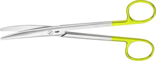 MAYO DUROTIP TC Dissecting Scissors, curved, 170 mm (6 3/4"), rounded blades, blunt/blunt, non-sterile, reusable